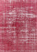 Machine Washable Industrial Modern Crimson Red Rug, wshurb466