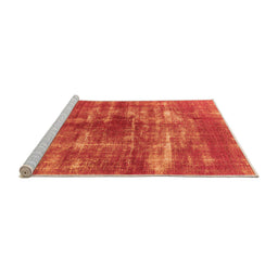 Sideview of Machine Washable Persian Orange Bohemian Area Rugs, wshurb466org