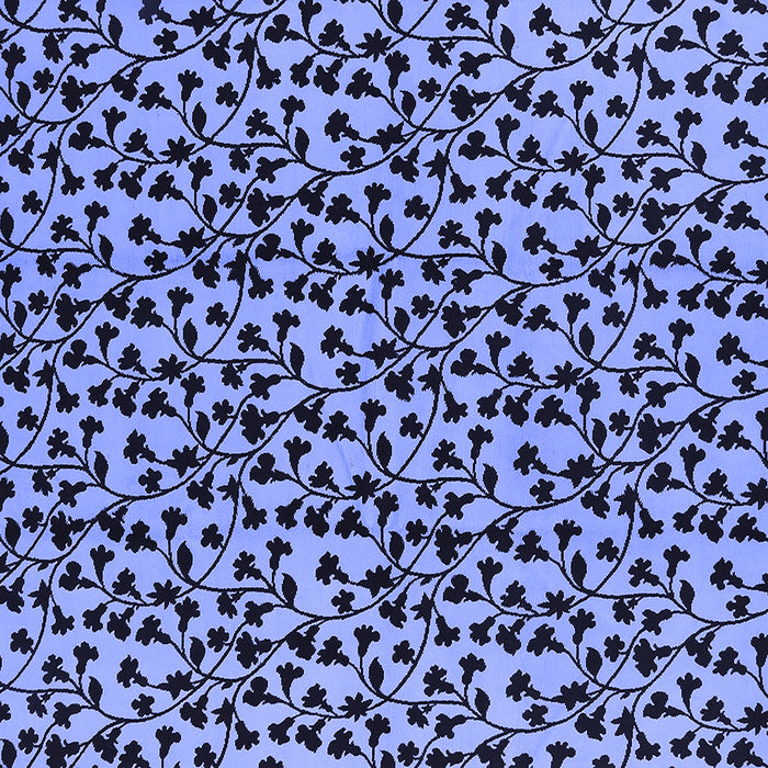 Square Oriental Blue Industrial Rug, urb467blu