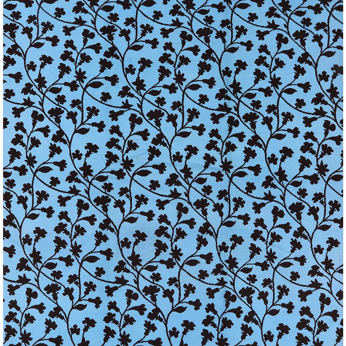 Square Machine Washable Industrial Modern Dark Slate Blue Rug, wshurb467