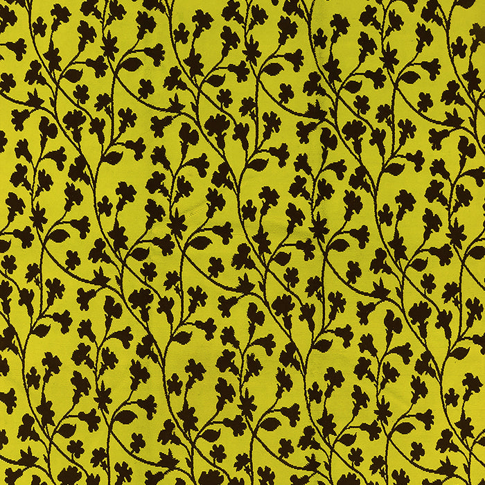 Machine Washable Oriental Yellow Industrial Rug, wshurb467yw