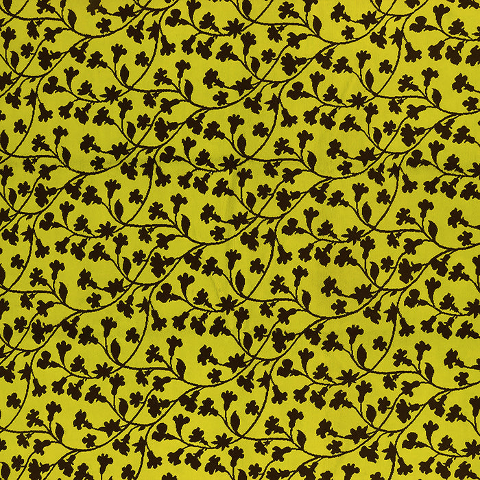 Square Oriental Yellow Industrial Rug, urb467yw