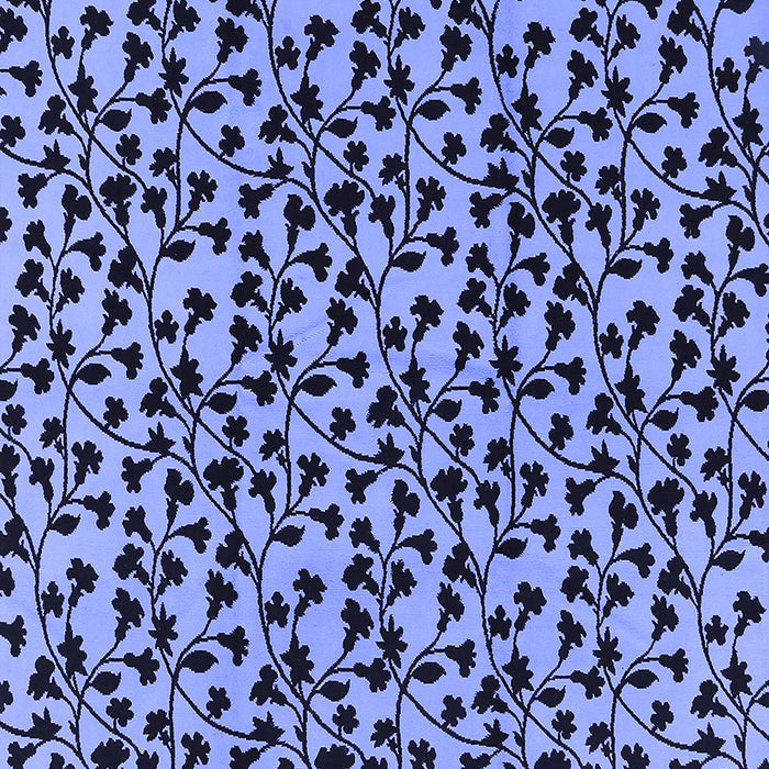 Machine Washable Oriental Blue Industrial Rug, wshurb467blu