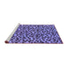 Sideview of Machine Washable Oriental Purple Industrial Area Rugs, wshurb467pur