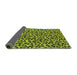 Sideview of Oriental Green Industrial Rug, urb468grn