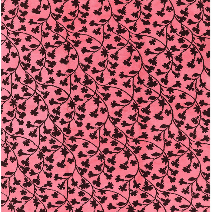 Square Machine Washable Industrial Modern Vermilion Red Rug, wshurb468