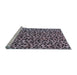 Sideview of Machine Washable Oriental Light Blue Industrial Rug, wshurb468lblu