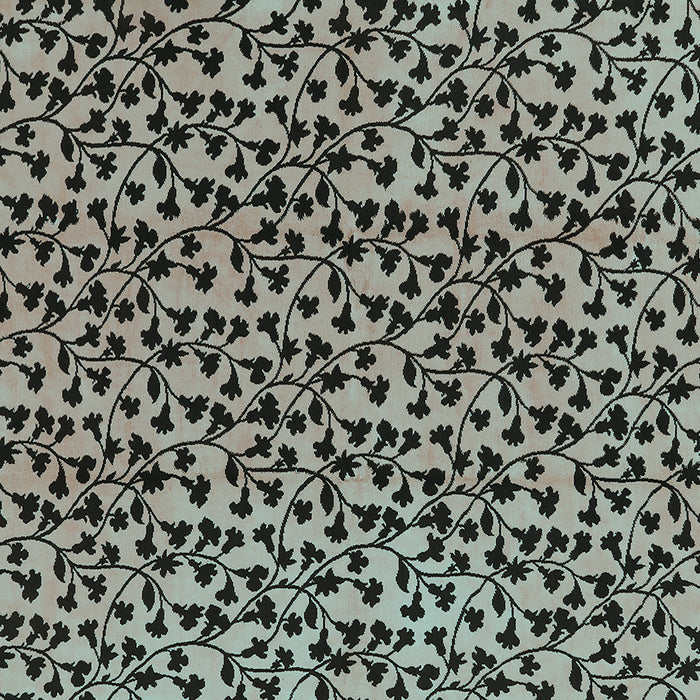 Square Machine Washable Oriental Turquoise Industrial Area Rugs, wshurb468turq