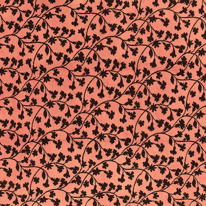 Square Machine Washable Oriental Brown Industrial Rug, wshurb468brn