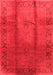 Oriental Red Industrial Area Rugs