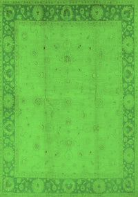 Oriental Green Traditional Rug, urb470grn