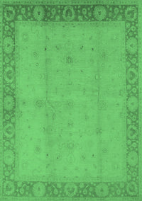 Oriental Emerald Green Traditional Rug, urb470emgrn