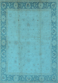 Oriental Light Blue Traditional Rug, urb470lblu