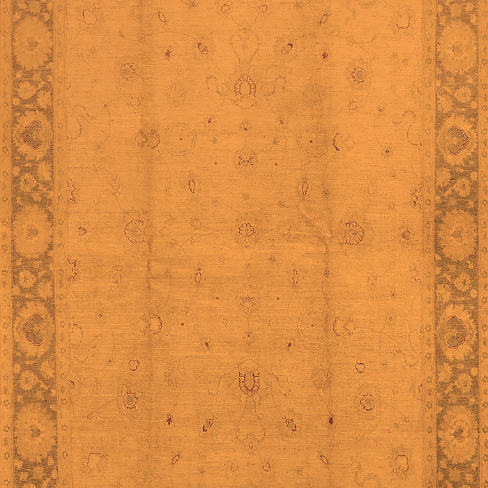 Machine Washable Oriental Orange Traditional Area Rugs, wshurb470org