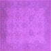 Square Oriental Purple Industrial Rug, urb471pur