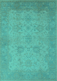 Oriental Turquoise Industrial Rug, urb471turq