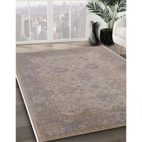 Mid-Century Modern Rose Purple Oriental Rug, urb471