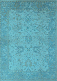 Oriental Light Blue Industrial Rug, urb471lblu