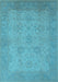 Oriental Light Blue Industrial Rug, urb471lblu