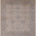 Square Mid-Century Modern Rose Purple Oriental Rug, urb471