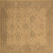 Square Oriental Brown Industrial Rug, urb471brn