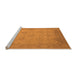 Sideview of Machine Washable Oriental Orange Industrial Area Rugs, wshurb471org