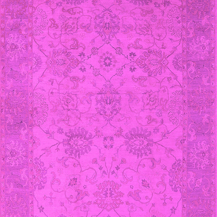 Machine Washable Oriental Pink Industrial Rug, wshurb471pnk