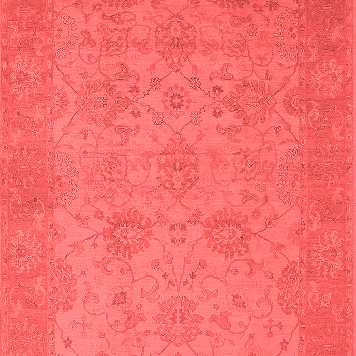 Machine Washable Oriental Red Industrial Rug, wshurb471red