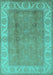Oriental Turquoise Traditional Rug, urb472turq