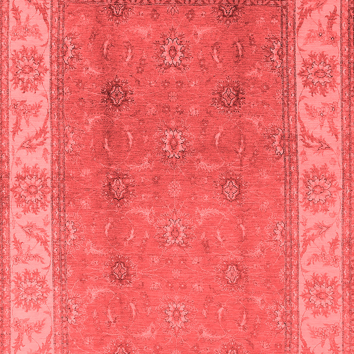 Machine Washable Oriental Red Traditional Rug, wshurb472red
