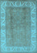 Oriental Light Blue Traditional Rug, urb472lblu