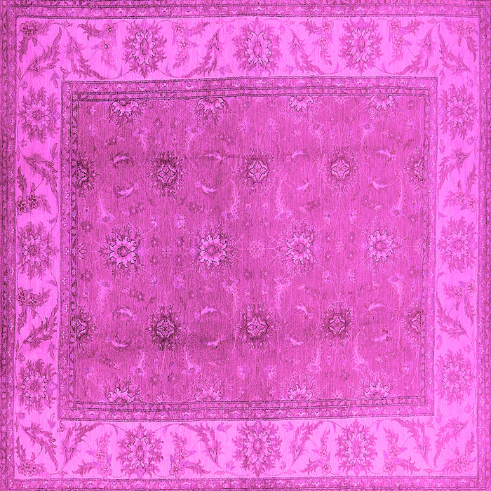 Square Oriental Pink Traditional Rug, urb472pnk