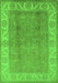 Oriental Green Traditional Rug, urb472grn