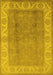 Oriental Yellow Traditional Rug, urb472yw