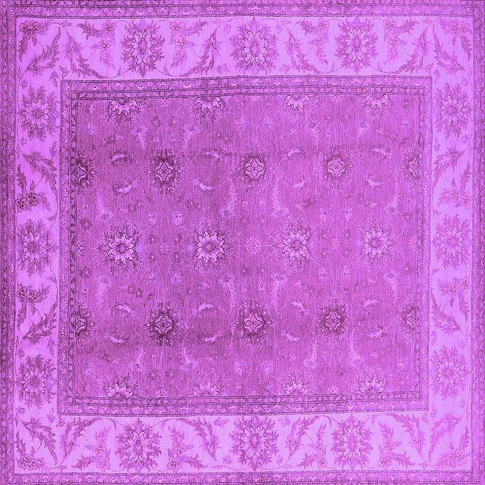 Square Oriental Purple Traditional Rug, urb472pur