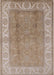 Mid-Century Modern Light French Beige Brown Oriental Rug, urb472