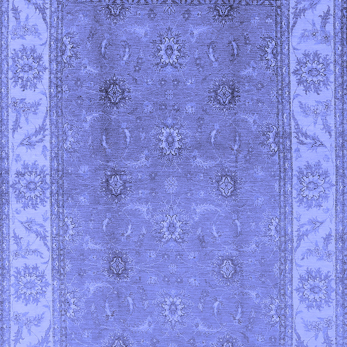 Machine Washable Oriental Blue Traditional Rug, wshurb472blu