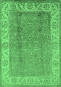 Oriental Emerald Green Traditional Rug, urb472emgrn