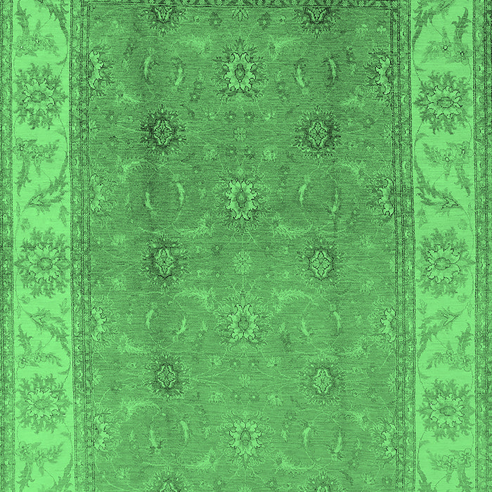 Oriental Emerald Green Traditional Rug, urb472emgrn