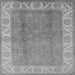 Square Machine Washable Oriental Gray Traditional Rug, wshurb472gry