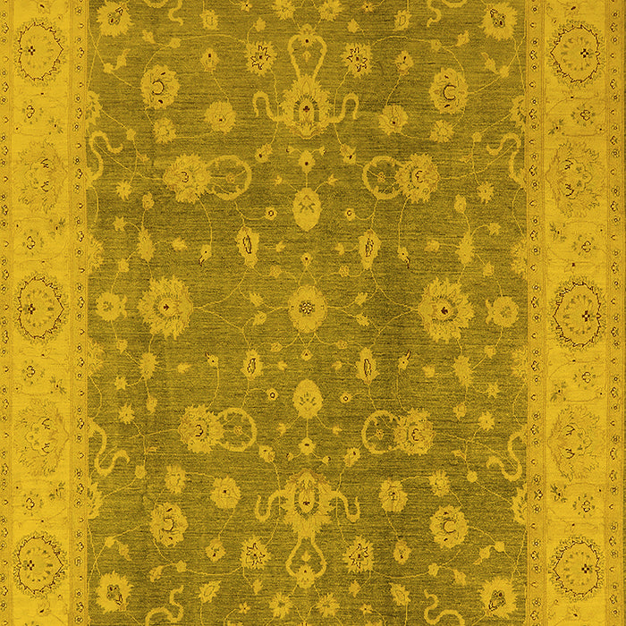 Oriental Yellow Traditional Rug, urb473yw