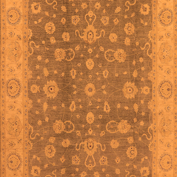 Machine Washable Oriental Orange Traditional Area Rugs, wshurb473org