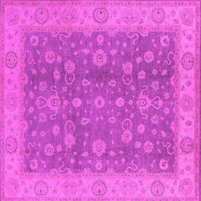 Square Oriental Pink Traditional Rug, urb473pnk