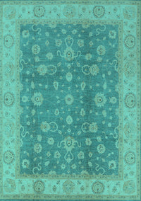 Oriental Turquoise Traditional Rug, urb473turq