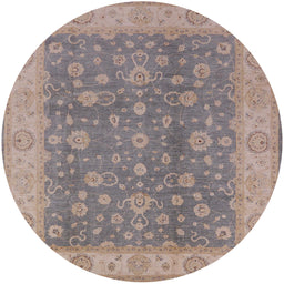 Round Machine Washable Industrial Modern Rose Dust Purple Rug, wshurb473