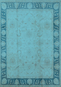 Oriental Light Blue Industrial Rug, urb474lblu