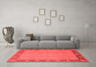 Industrial Red Washable Rugs