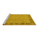 Sideview of Machine Washable Oriental Yellow Industrial Rug, wshurb474yw