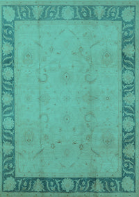 Oriental Turquoise Industrial Rug, urb474turq