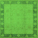 Square Oriental Green Industrial Rug, urb474grn